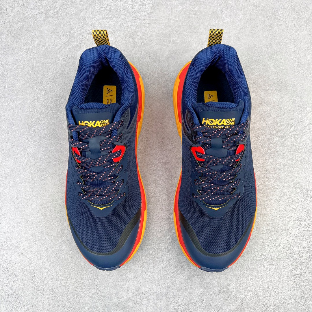 HOKA ONE ONE Challenger ATR 6 飞速羚羊6系列 蓝黄 低筒 越野跑步鞋 运动鞋 户外鞋 男鞋 1106510-OSRY