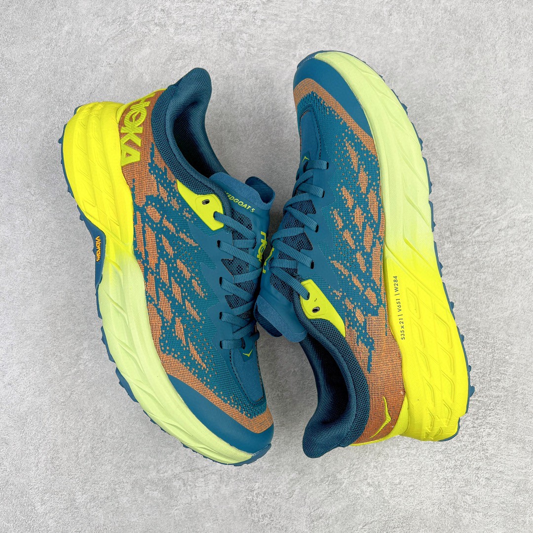 HOKA ONE ONE Speedgoat 5 飞速羚羊5系列 珊瑚蓝 低筒 越野跑步鞋 运动鞋 户外鞋 男鞋 1123157-BCEP