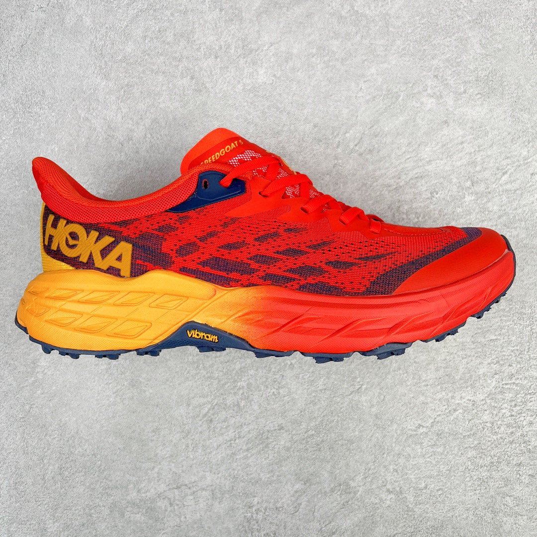 HOKA ONE ONE Speedgoat 5 飞速羚羊5系列 红色 低筒 越野跑步鞋 运动鞋 户外鞋 男鞋 1123157-FRYL