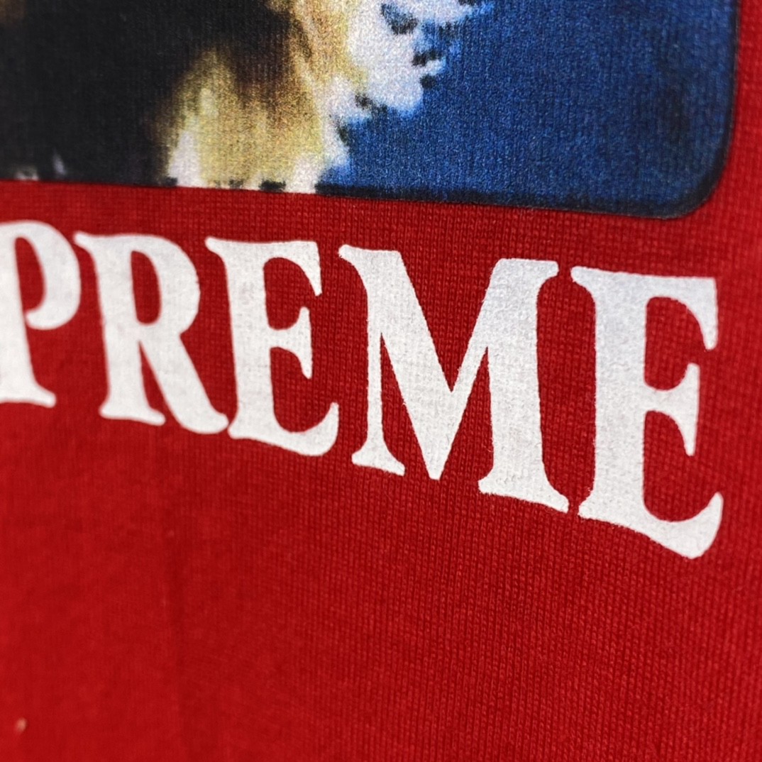 Supreme SS23 Week 1 KURT COBAIN TEE 库尔特柯本印花 短袖 红色 T 恤 男女同款 SUP-SS23-002