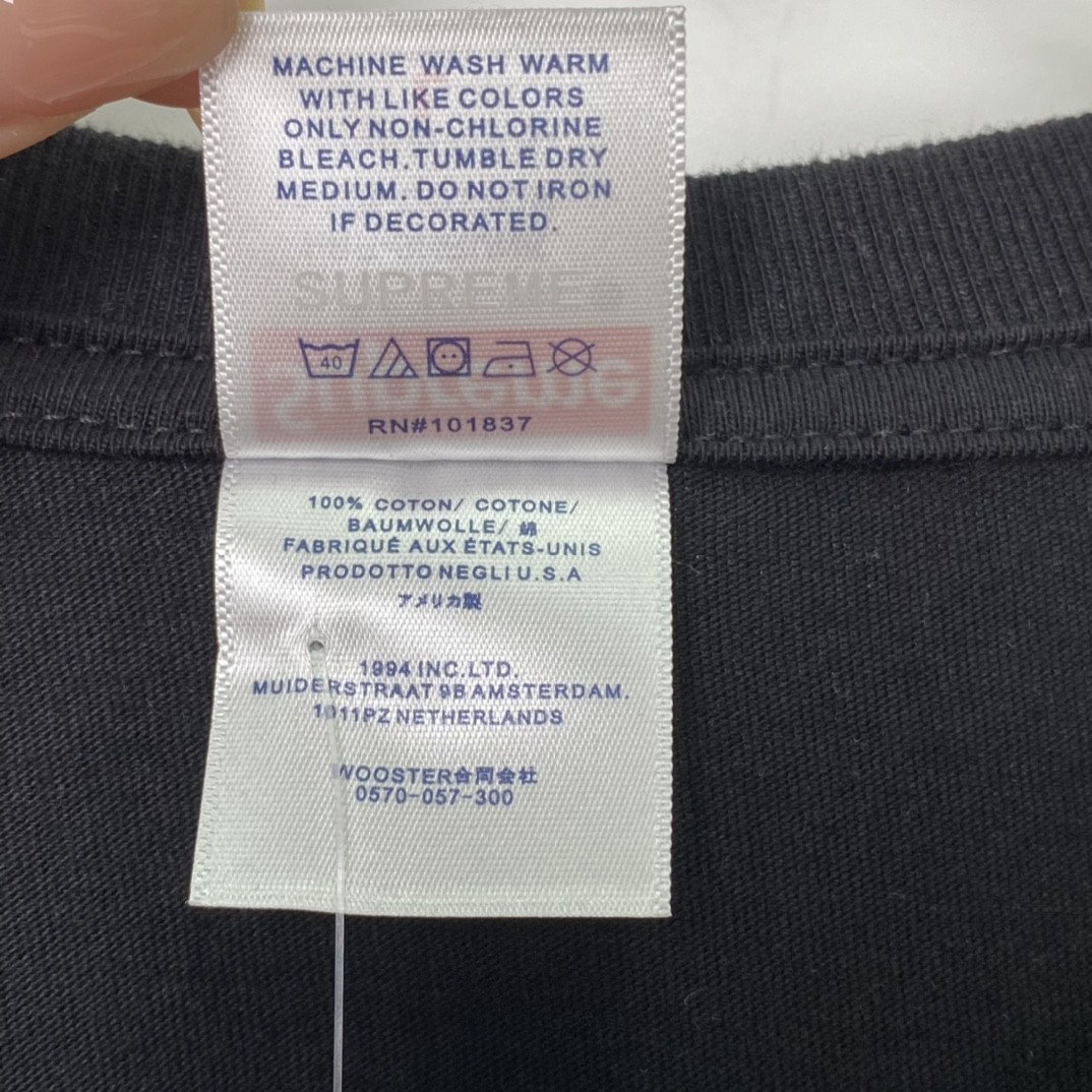 Supreme SS23 Week 1 KURT COBAIN TEE 库尔特柯本印花 短袖 黑色 T 恤 男女同款 SUP-SS23-002