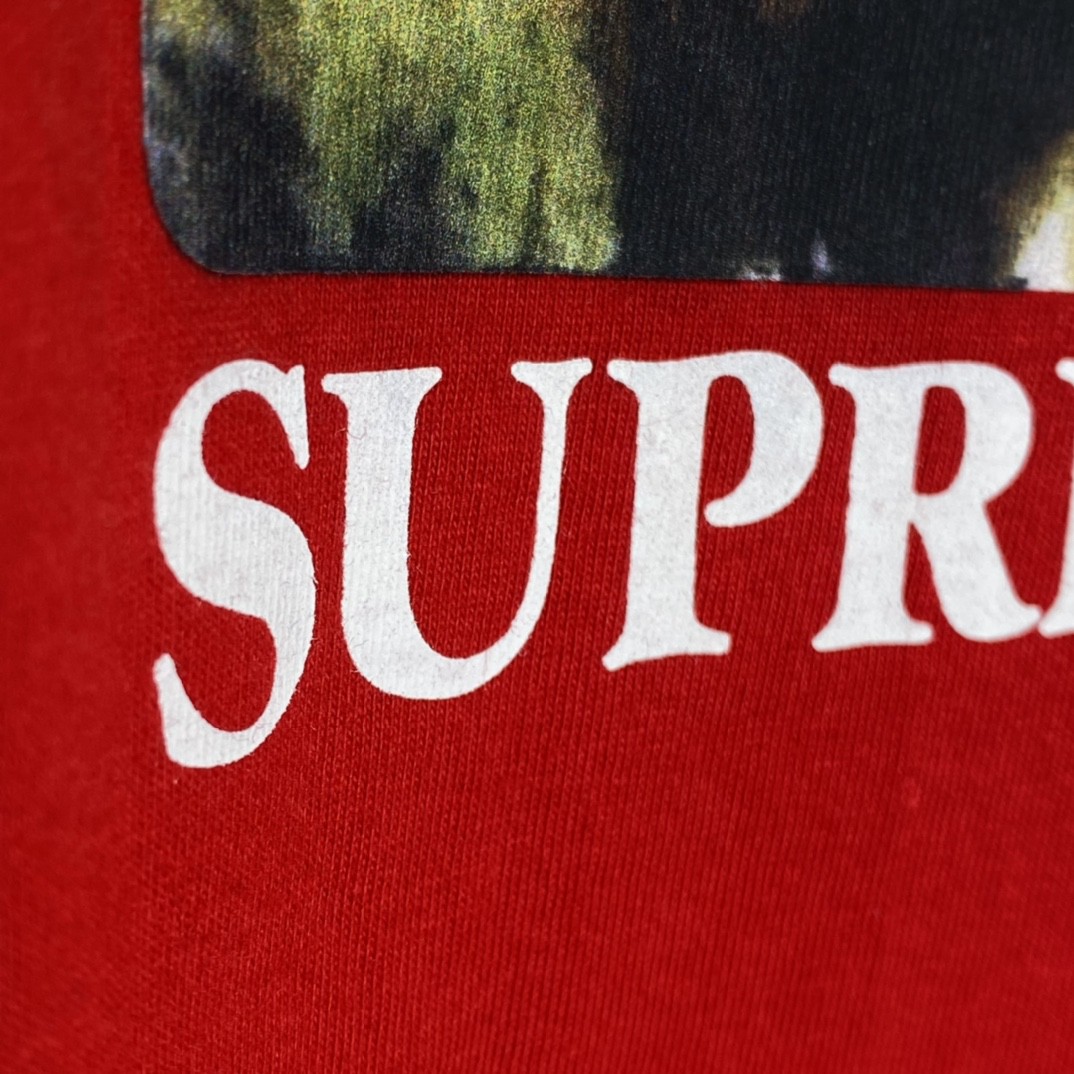 Supreme SS23 Week 1 KURT COBAIN TEE 库尔特柯本印花 短袖 红色 T 恤 男女同款 SUP-SS23-002