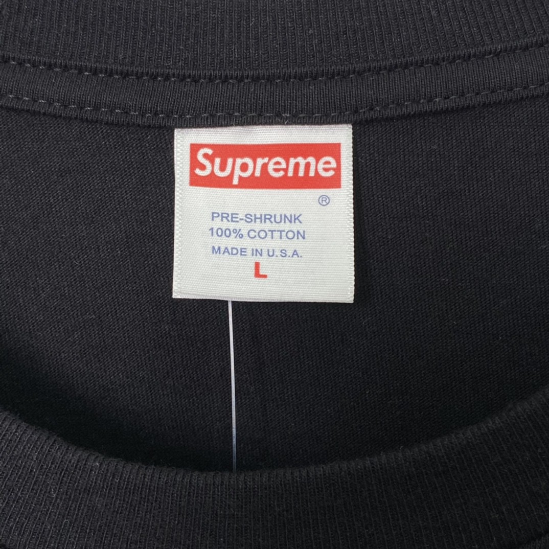 Supreme SS23 Week 1 KURT COBAIN TEE 库尔特柯本印花 短袖 黑色 T 恤 男女同款 SUP-SS23-002