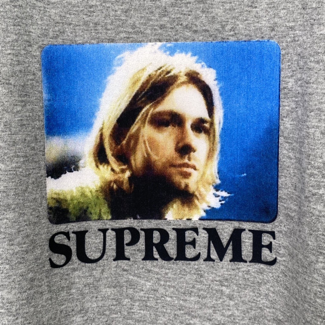 Supreme SS23 Week 1 KURT COBAIN TEE 库尔特柯本印花 短袖 灰色 T 恤 男女同款 SUP-SS23-002