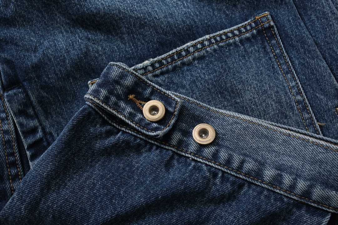 MADNESS JACKET 唐装牛仔外套 蓝色 大口袋 外套 长袖 秋冬季 休闲 男女同款