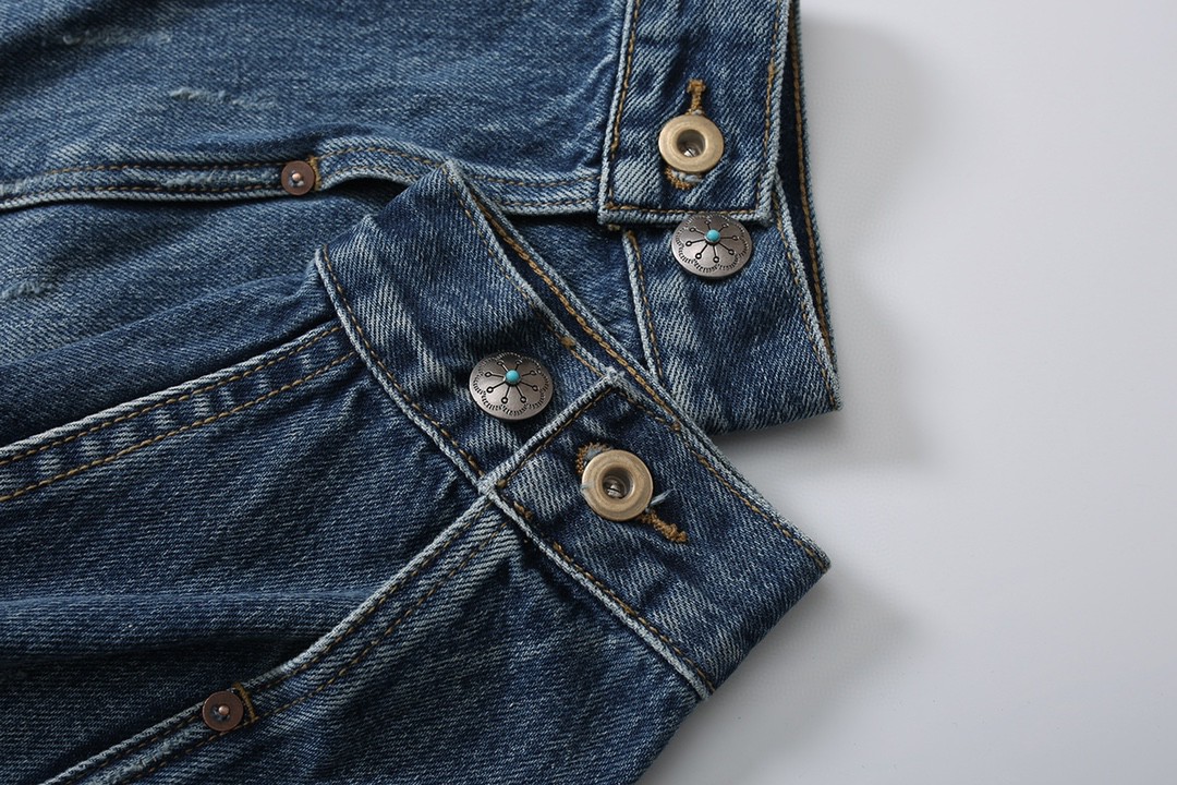 MADNESS JACKET 唐装牛仔外套 蓝色 大口袋 外套 长袖 秋冬季 休闲 男女同款