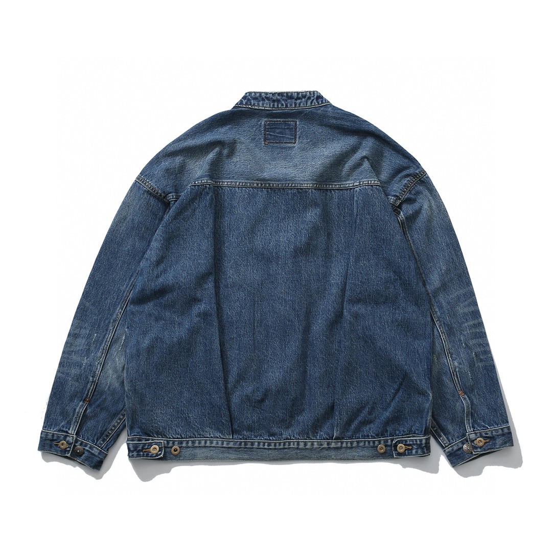 MADNESS JACKET 唐装牛仔外套 蓝色 大口袋 外套 长袖 秋冬季 休闲 男女同款