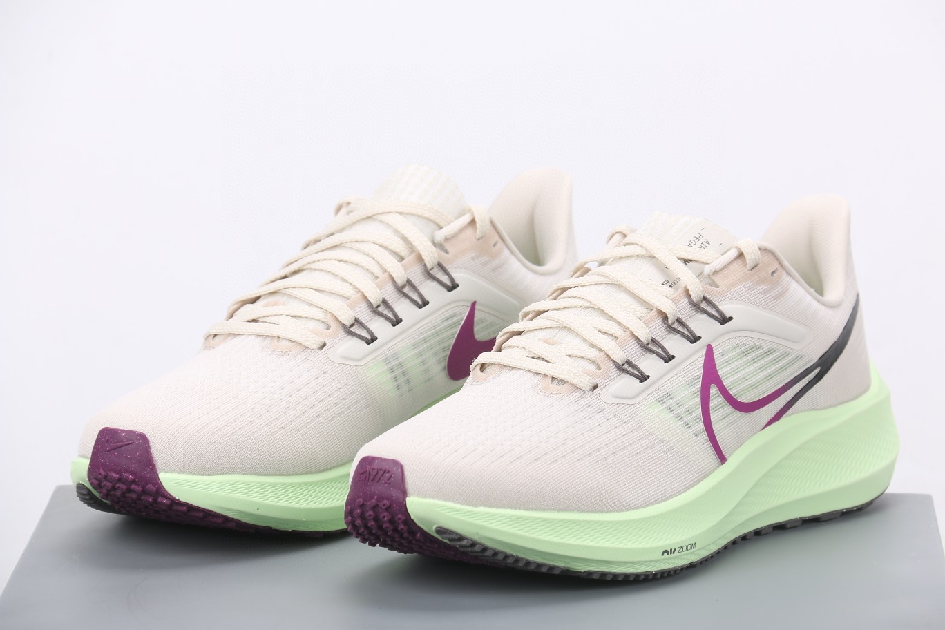 Nike Air Zoom Pegasus 39 登月39 白绿 低筒 运动鞋 跑步鞋 休闲鞋 男鞋 DH4071-101