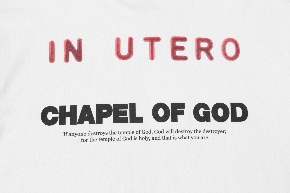 Fear of God NIRVANA FOG 摇滚涅磐乐队天使翅膀印花 T-Shirt 短袖 白色 T恤 夏款 男女同款 