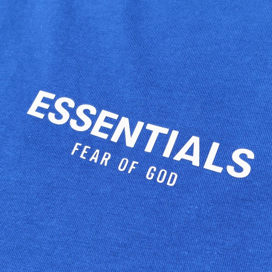 Fear of God T-Shirt FOG 字母logo印花 短袖 T恤 夏款 蓝色