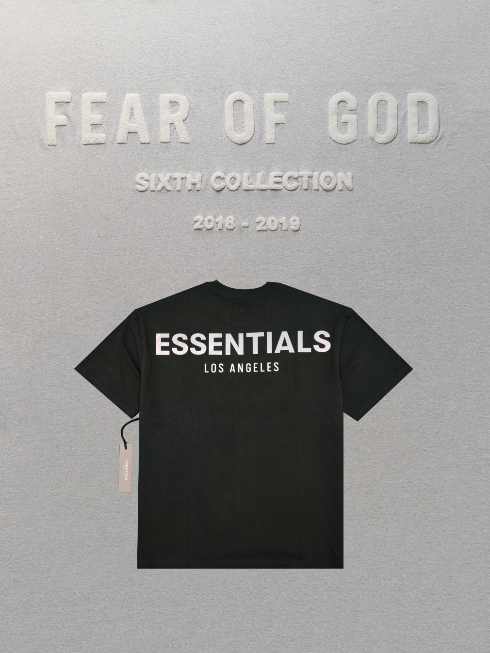  Fear of God Essentials 3M Boxy T-Shirt FOG LA洛杉矶限定款 3M反光字母短袖 灰色 黑色 白色 T恤 男女同款 