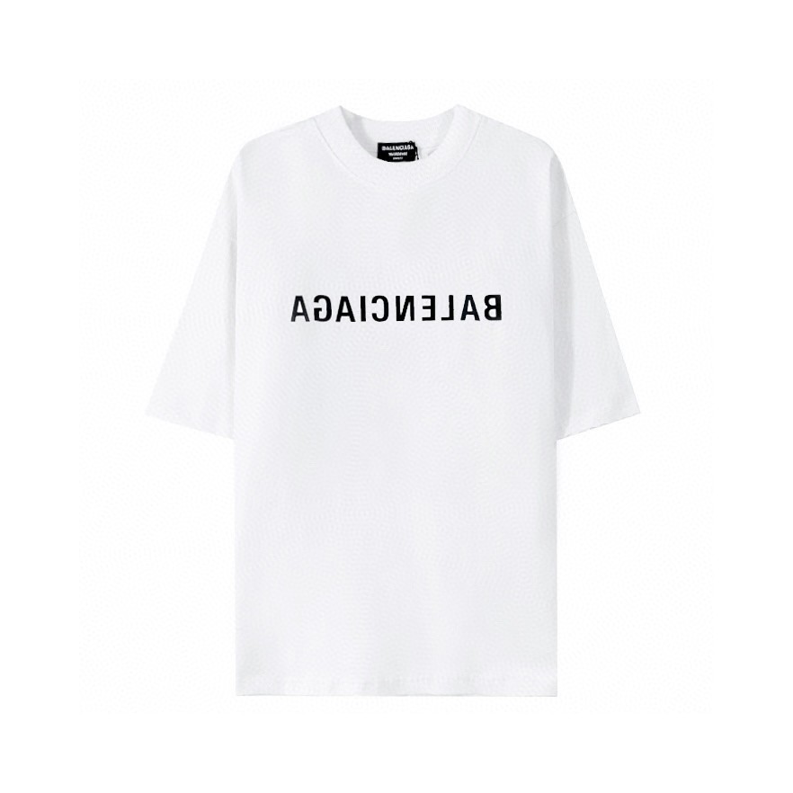 Balenciaga SS23 Logo 字母印花 白色 T 恤 圆领 夏季 男女同款 612966TNVV89784