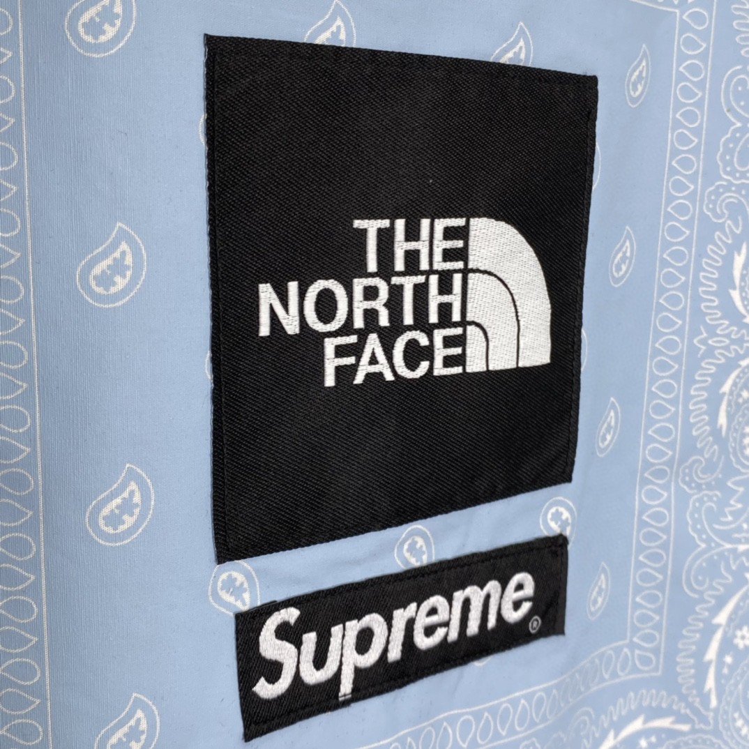 Supreme SS22 Week 16 The North Face 联名款 Bandana Tee 腰果花印花 Logo 黑色 T 恤 圆领 夏季 男女同款 SUP-SS22-754