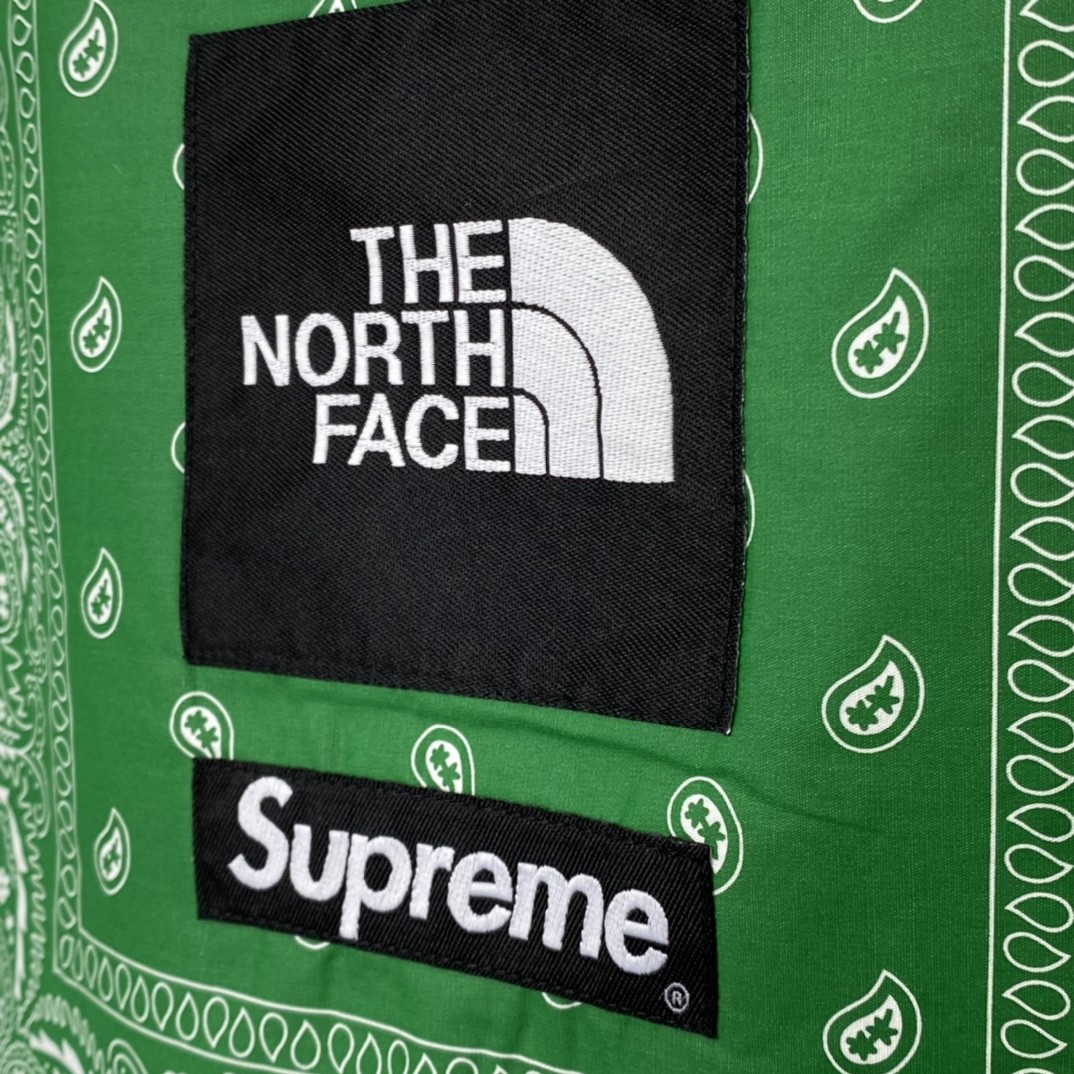 Supreme SS22 Week 16 The North Face 联名款 Bandana Tee 腰果花印花 Logo 白色 T 恤 圆领 夏季 男女同款 SUP-SS22-754