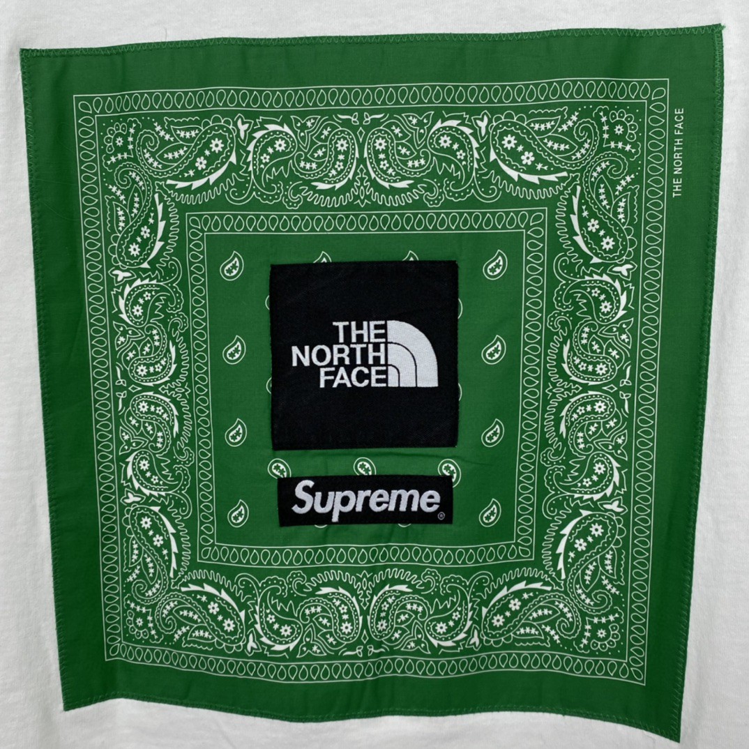 Supreme SS22 Week 16 The North Face 联名款Bandana Tee 腰果花印花