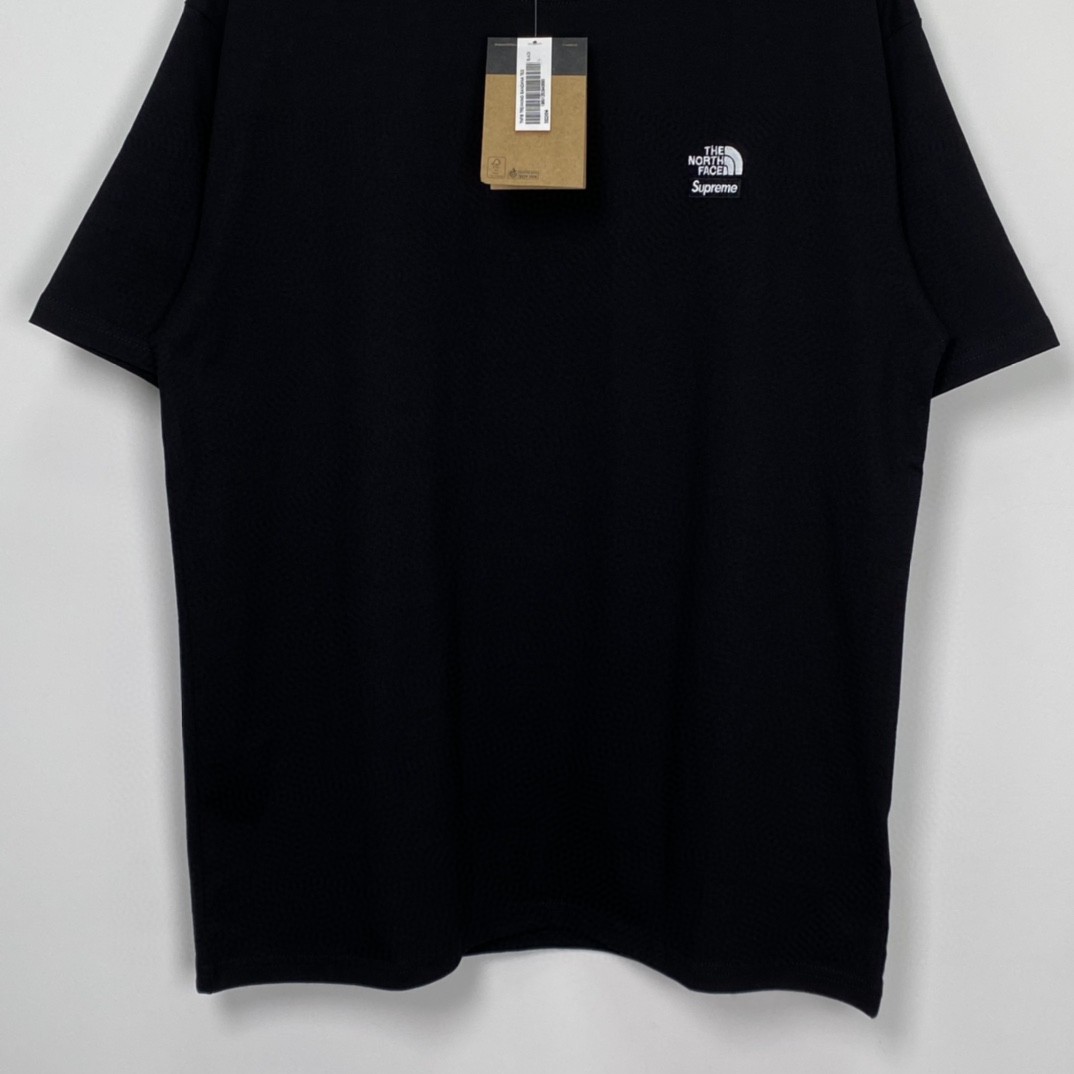 Supreme SS22 Week 16 The North Face 联名款 Bandana Tee 腰果花印花 Logo 黑色 T 恤 圆领 夏季 男女同款 SUP-SS22-754