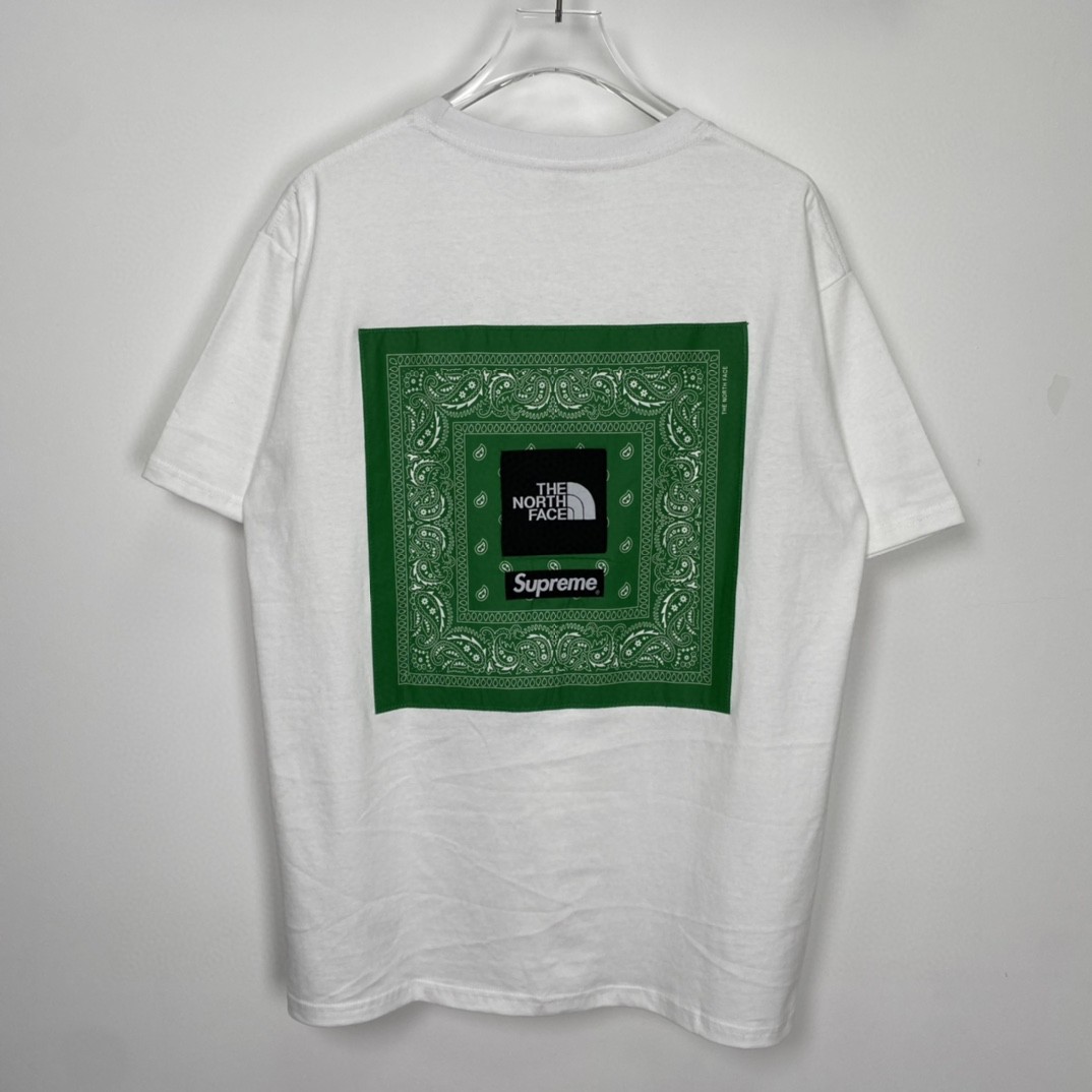 Supreme SS22 Week 16 The North Face 联名款Bandana Tee 腰果花印花