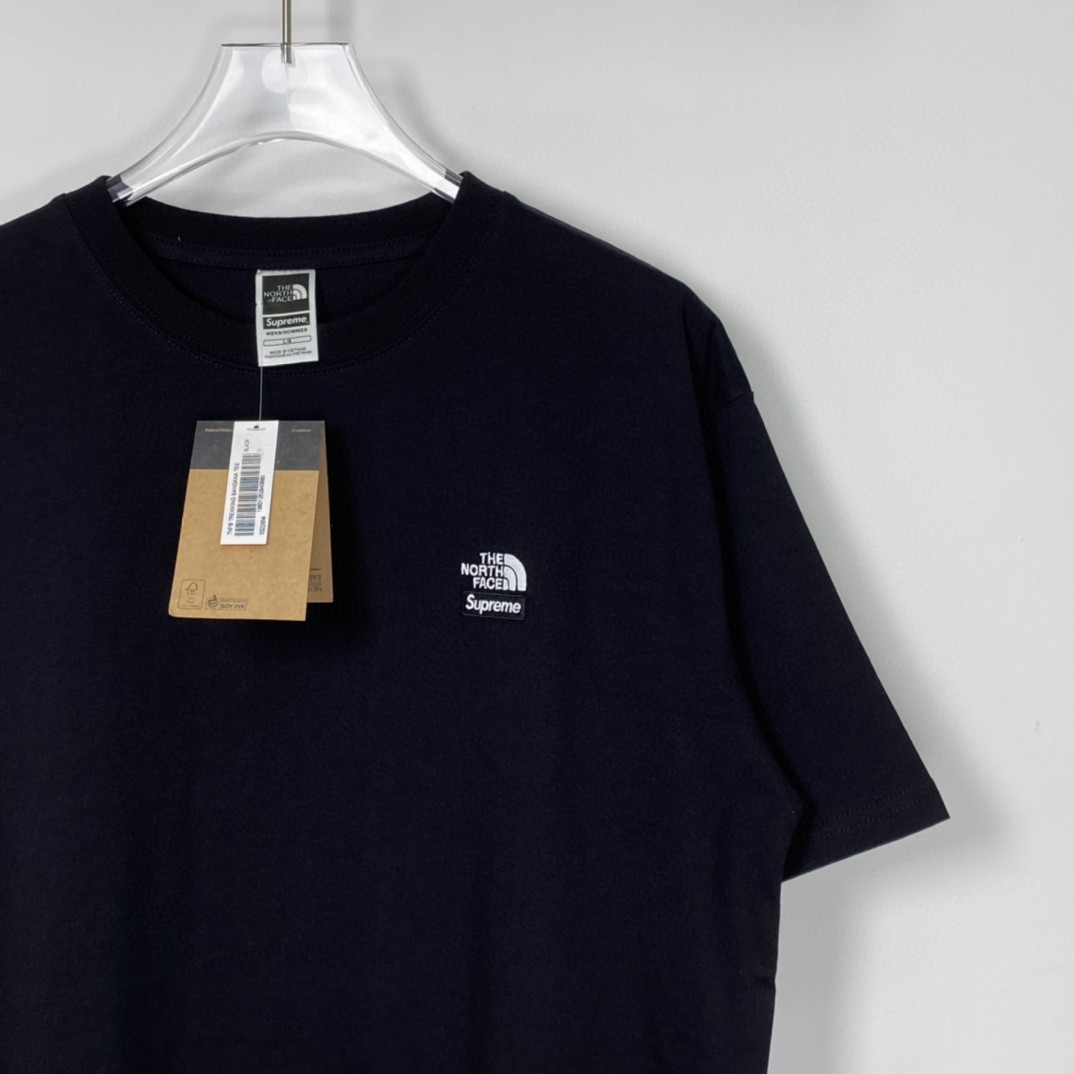 Supreme SS22 Week 16 The North Face 联名款 Bandana Tee 腰果花印花 Logo 黑色 T 恤 圆领 夏季 男女同款 SUP-SS22-754