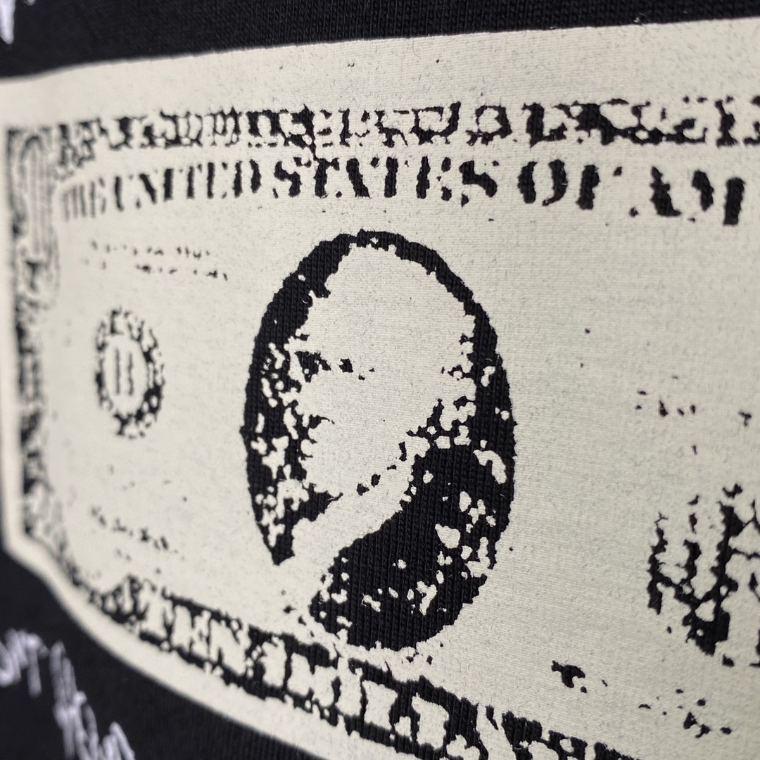 Supreme Week 18 Spend It Tee 字母印花 黑色 圆领 短袖 T 恤 夏款  男女同款 SUP-FW21-373