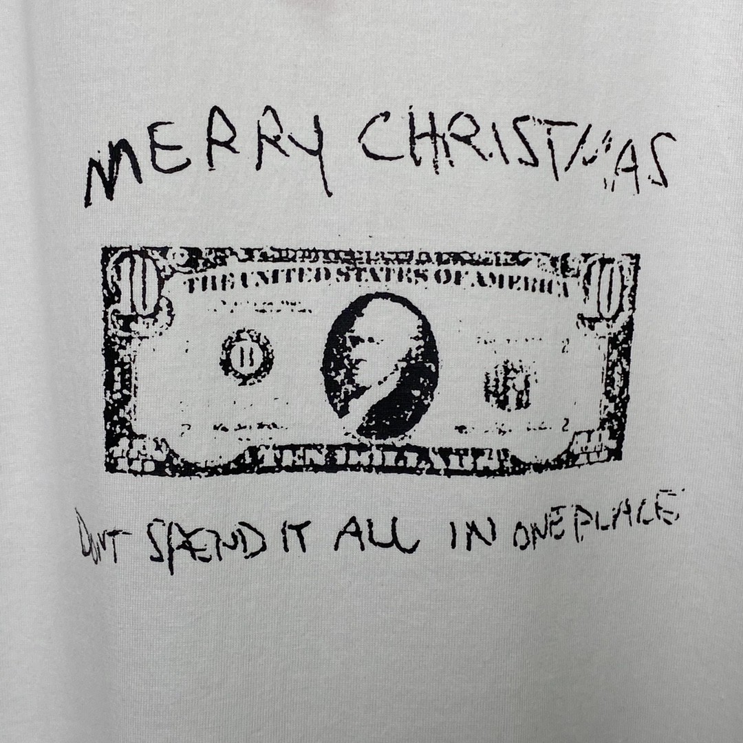 Supreme Week 18 Spend It Tee 字母印花 白色 圆领 短袖 T 恤 夏款  男女同款 SUP-FW21-373