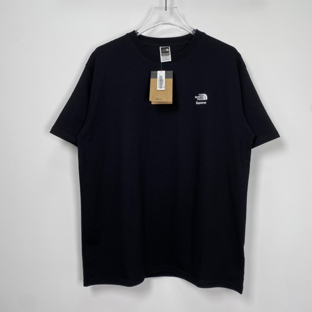 Supreme SS22 Week 16 The North Face 联名款 Bandana Tee 腰果花印花 Logo 黑色 T 恤 圆领 夏季 男女同款 SUP-SS22-754
