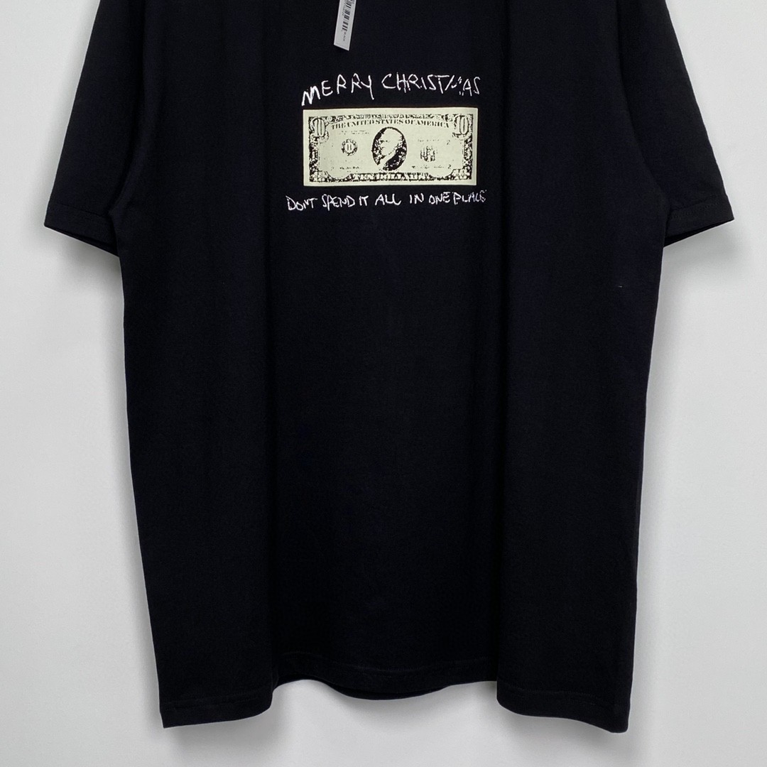 Supreme Week 18 Spend It Tee 字母印花 黑色 圆领 短袖 T 恤 夏款  男女同款 SUP-FW21-373