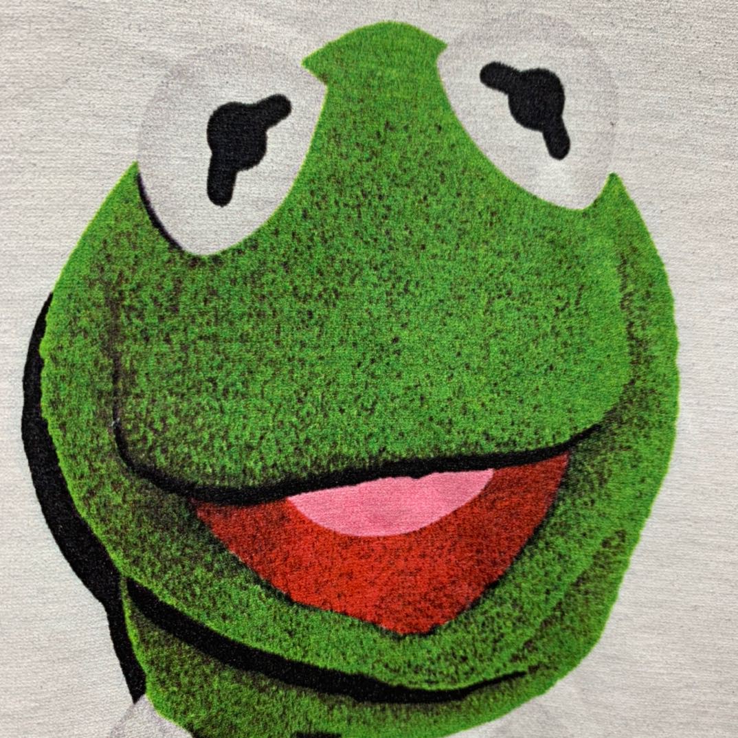 Supreme 08ss KERMIT 科密特青蛙 TEE 黑色 圆领 短袖 T 恤 夏款  男女同款 