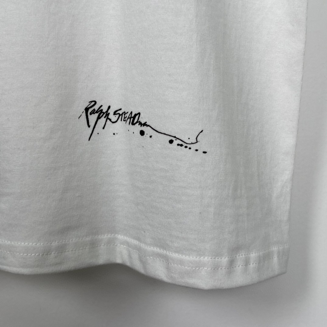 Supreme SS22 Week 8 Ralph Steadman Box Logo Tee 油漆涂抹 白色 圆领 短袖 T 恤 夏款  男女同款 SUP-SS22-620