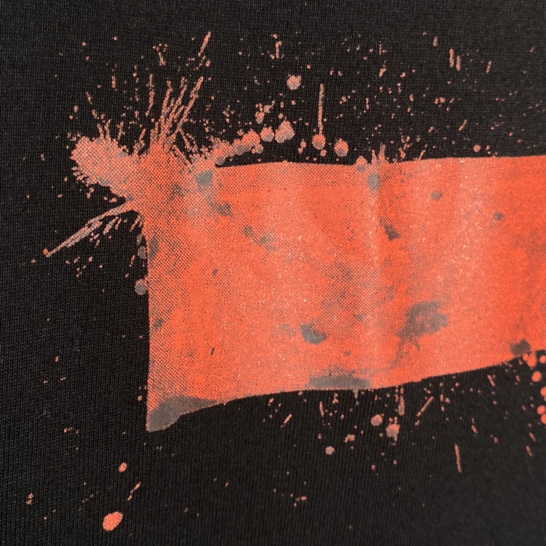 Supreme SS22 Week 8 Ralph Steadman Box Logo Tee 油漆涂抹 黑色 圆领 短袖 T 恤 夏款  男女同款 SUP-SS22-620