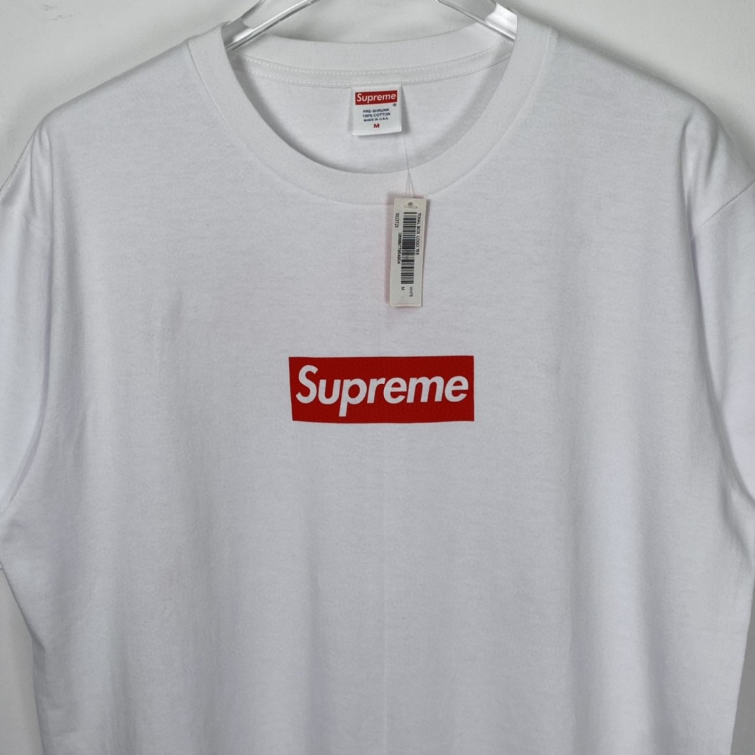 Supreme SS23 Week 1 West Hollywood Box Logo Tee 洛杉矶新店限定 白色 圆领 短袖 T 恤 夏款  男女同款 SUP-SS23-050