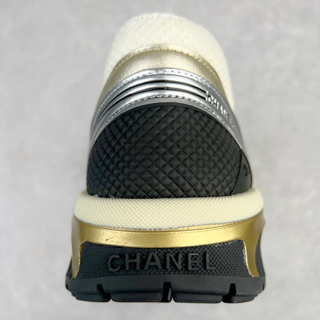 CHANEL 香奈儿 白金色 低筒 运动鞋 休闲鞋 跑步鞋 女鞋 G39792 Y56368 K5450