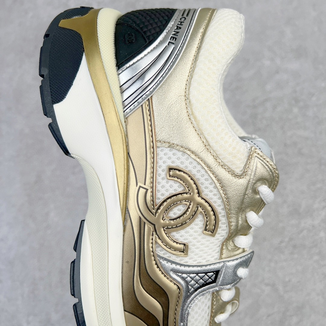CHANEL 香奈儿 白金色 低筒 运动鞋 休闲鞋 跑步鞋 女鞋 G39792 Y56368 K5450