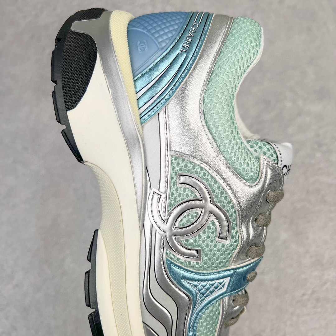 CHANEL 香奈儿 银绿 低筒 运动鞋 休闲鞋 跑步鞋 女鞋 