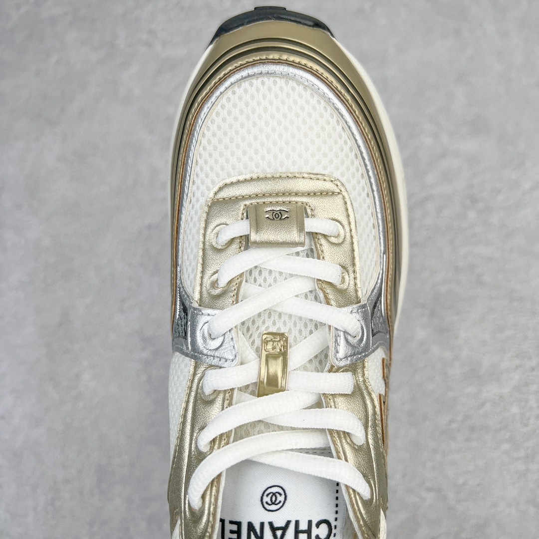 CHANEL 香奈儿 白金色 低筒 运动鞋 休闲鞋 跑步鞋 女鞋 G39792 Y56368 K5450
