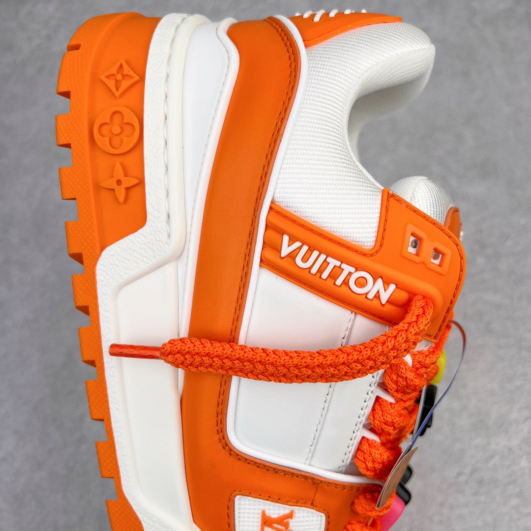 Louis Vuitton 路易威登 TTrainer Maxi 小胖丁 白橙 低筒 休闲鞋 板鞋 运动鞋 男鞋 女鞋 1AB8SZ