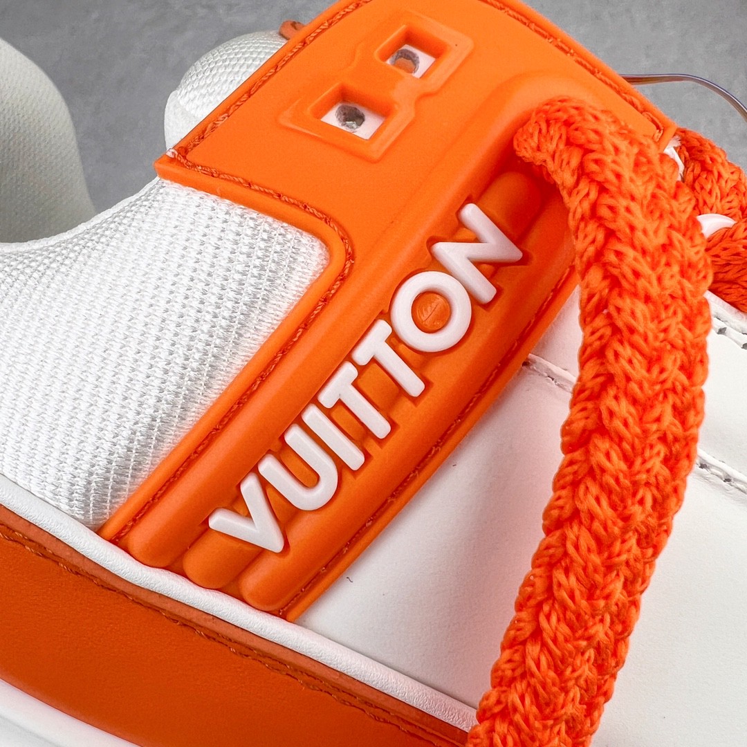 Louis Vuitton 路易威登 TTrainer Maxi 小胖丁 白橙 低筒 休闲鞋 板鞋 运动鞋 男鞋 女鞋 1AB8SZ