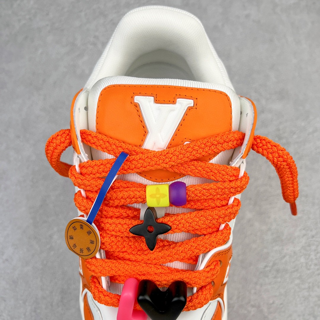 Louis Vuitton 路易威登 TTrainer Maxi 小胖丁 白橙 低筒 休闲鞋 板鞋 运动鞋 男鞋 女鞋 1AB8SZ