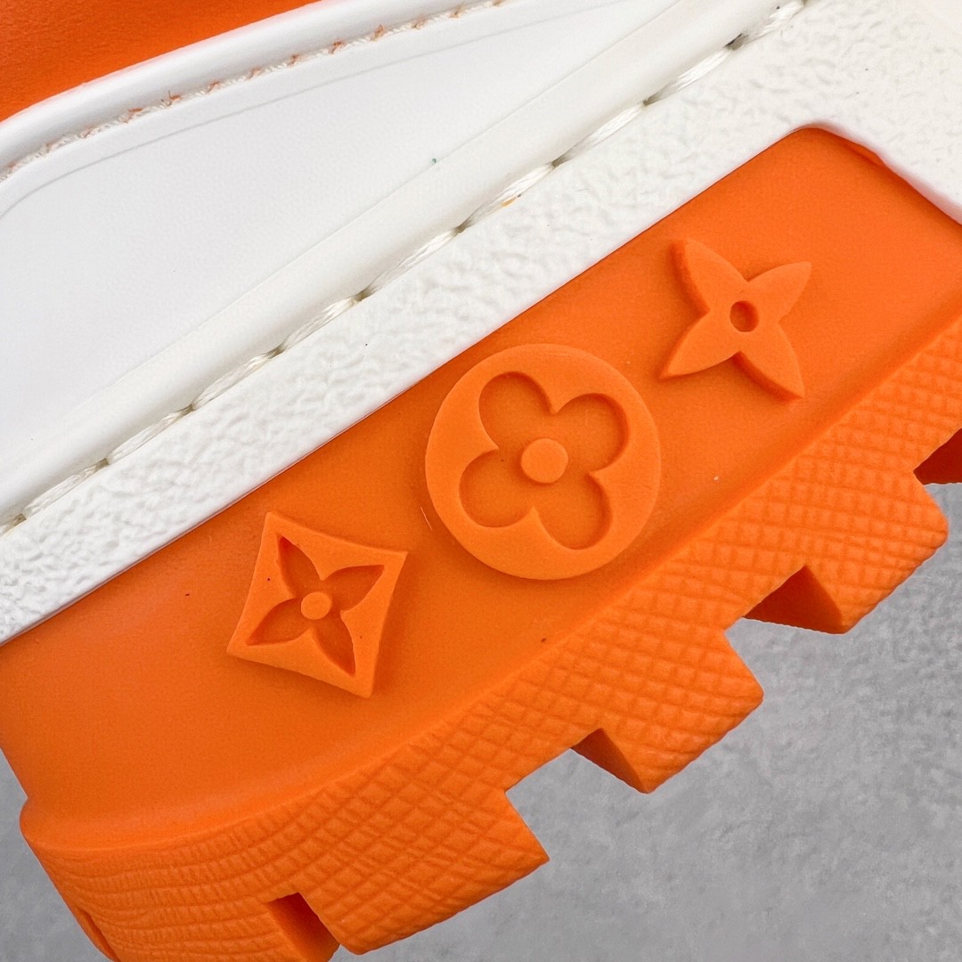 Louis Vuitton 路易威登 TTrainer Maxi 小胖丁 白橙 低筒 休闲鞋 板鞋 运动鞋 男鞋 女鞋 1AB8SZ