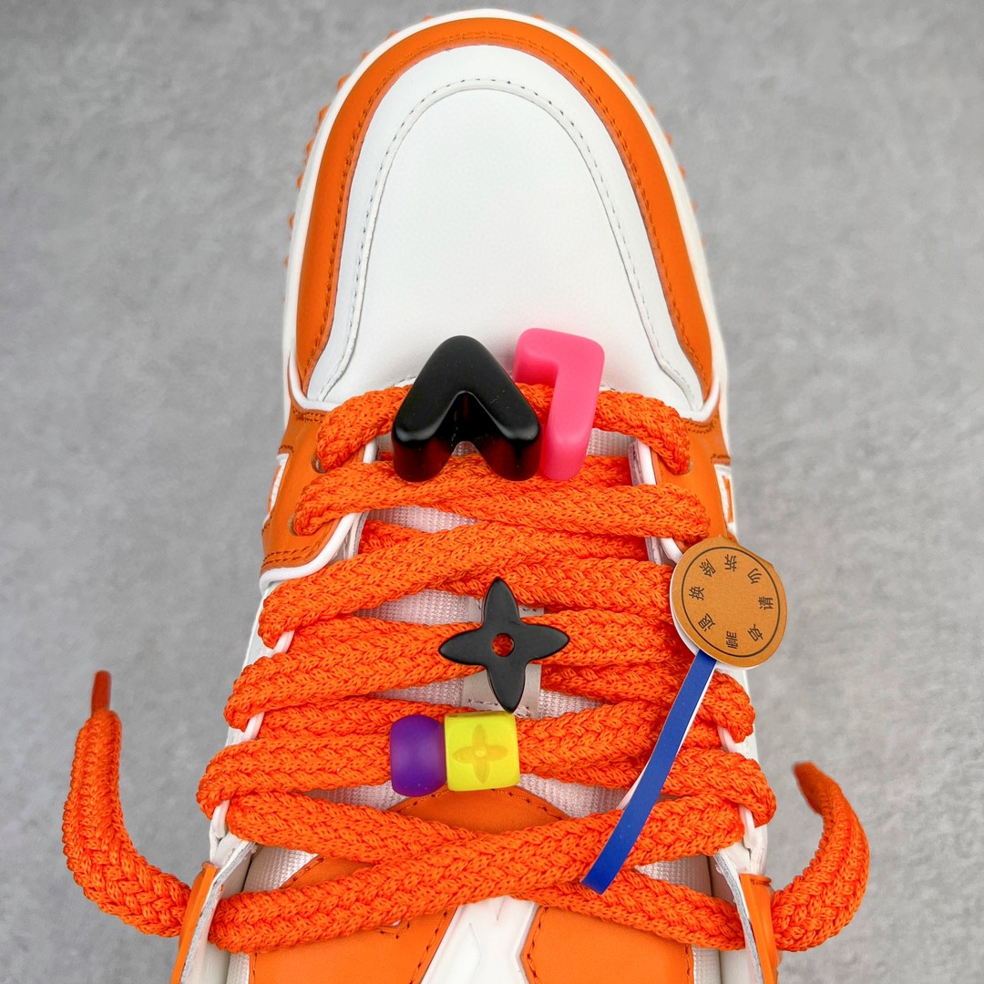 Louis Vuitton 路易威登 TTrainer Maxi 小胖丁 白橙 低筒 休闲鞋 板鞋 运动鞋 男鞋 女鞋 1AB8SZ