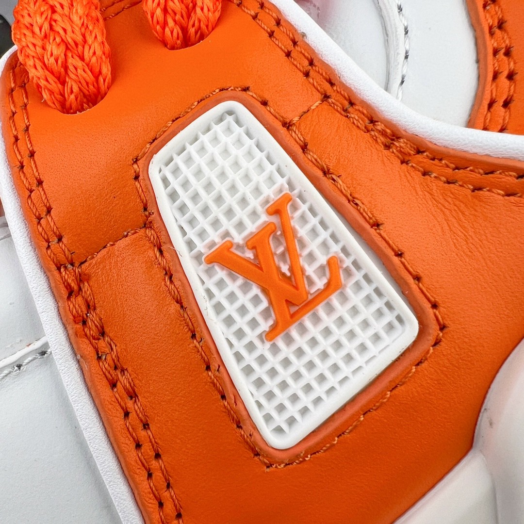 Louis Vuitton 路易威登 TTrainer Maxi 小胖丁 白橙 低筒 休闲鞋 板鞋 运动鞋 男鞋 女鞋 1AB8SZ