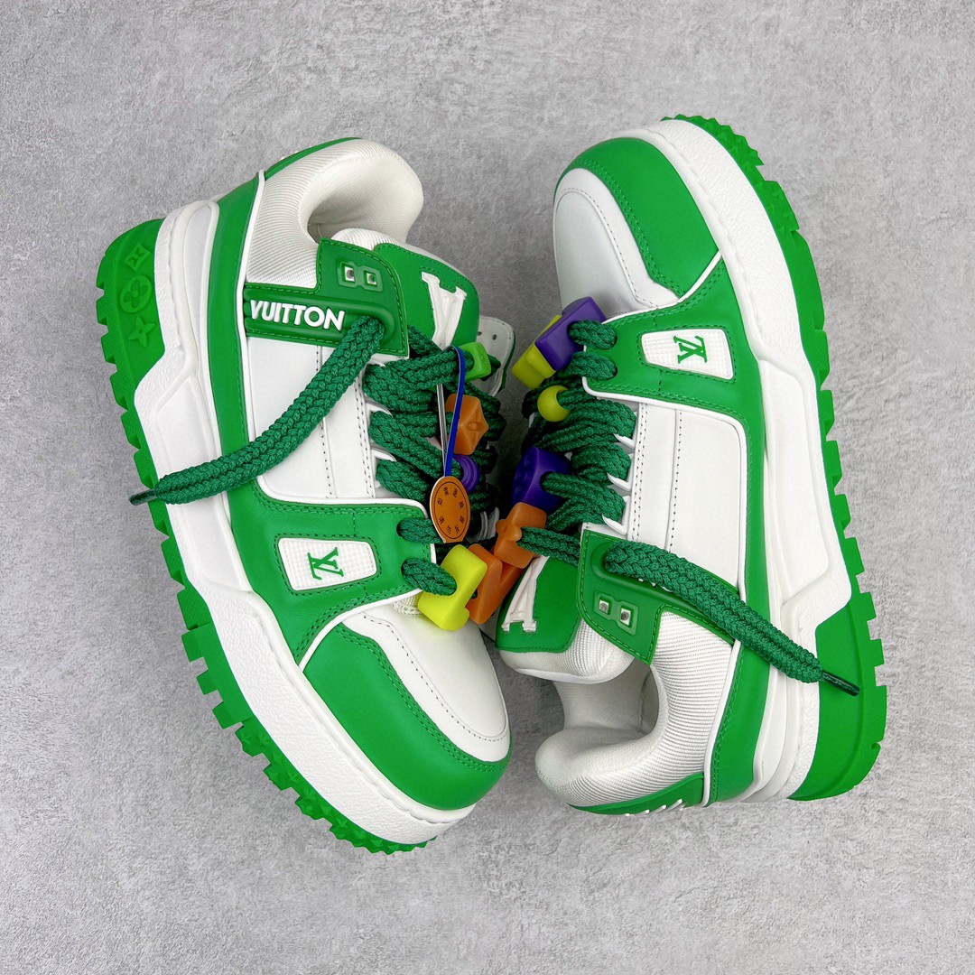 Louis Vuitton 路易威登 TTrainer Maxi 小胖丁 绿色 低筒 休闲鞋 板鞋 运动鞋 男鞋 女鞋 1AB8SD