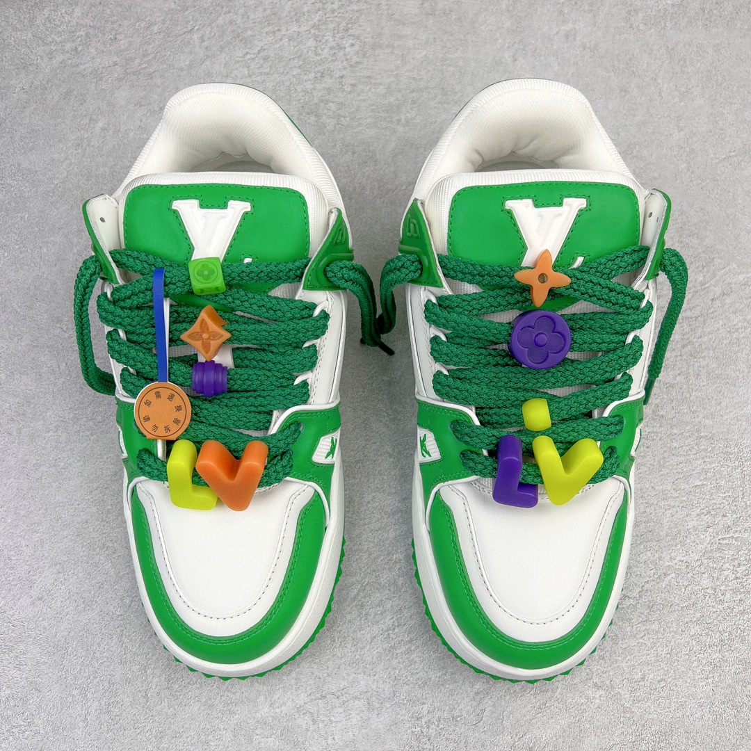 Louis Vuitton 路易威登 TTrainer Maxi 小胖丁 绿色 低筒 休闲鞋 板鞋 运动鞋 男鞋 女鞋 1AB8SD