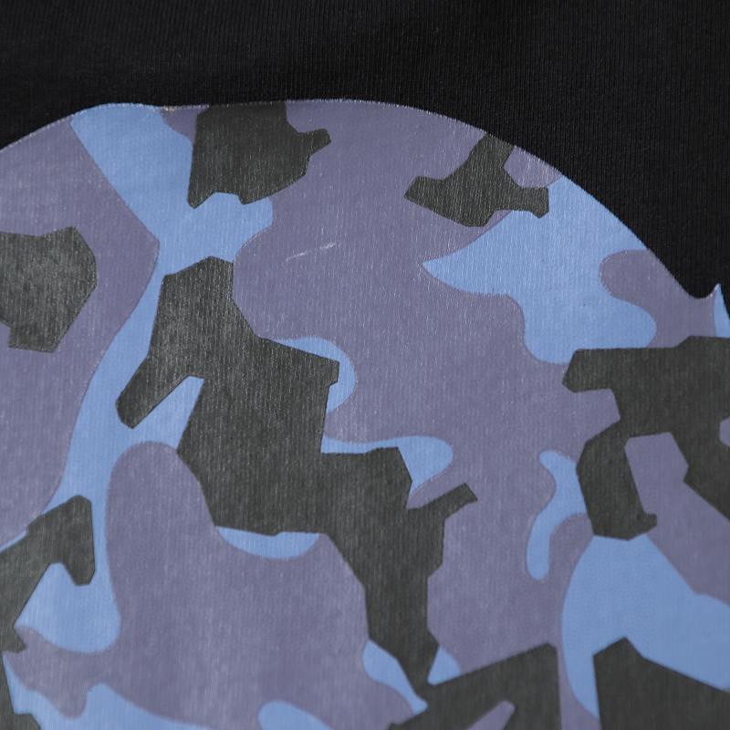 A BATHING APE BAPE 字母沙漠迷彩猿人头 印花 白蓝色 黑蓝色 白棕色 黑棕色 圆领 T恤 短袖 夏款 男女同款 0ZXTEM110050I