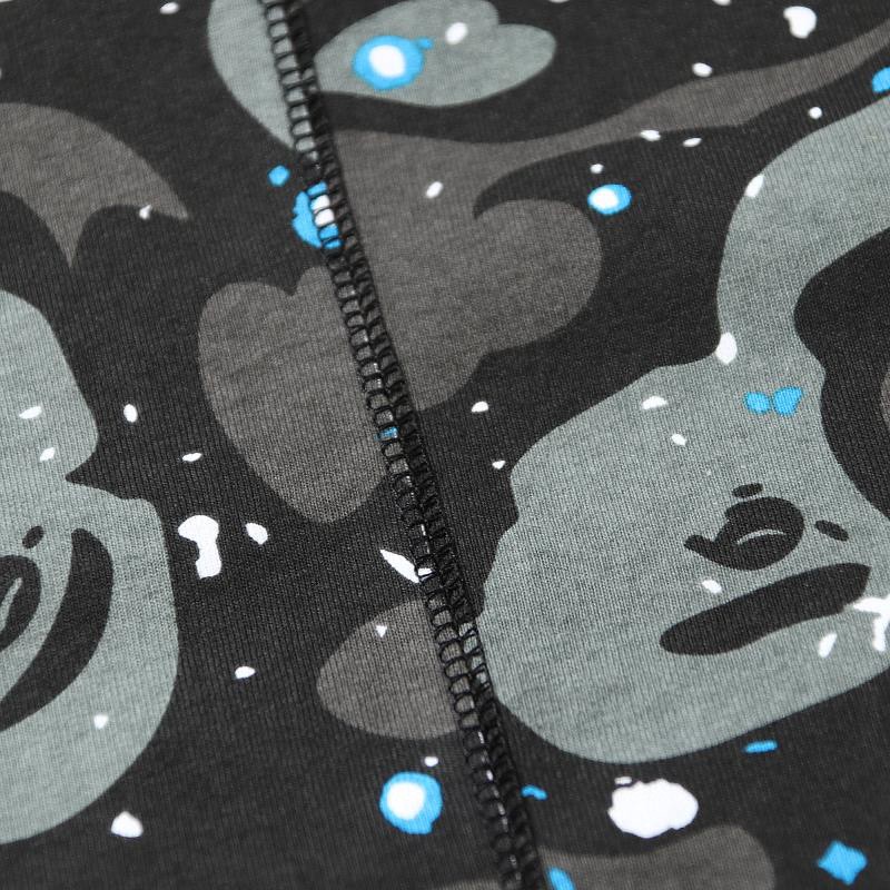 A BATHING APE BAPE Space 星空夜光 迷彩两侧鲨鱼 圆领 T恤 短袖 夏款 男女同款 1F30-109-004