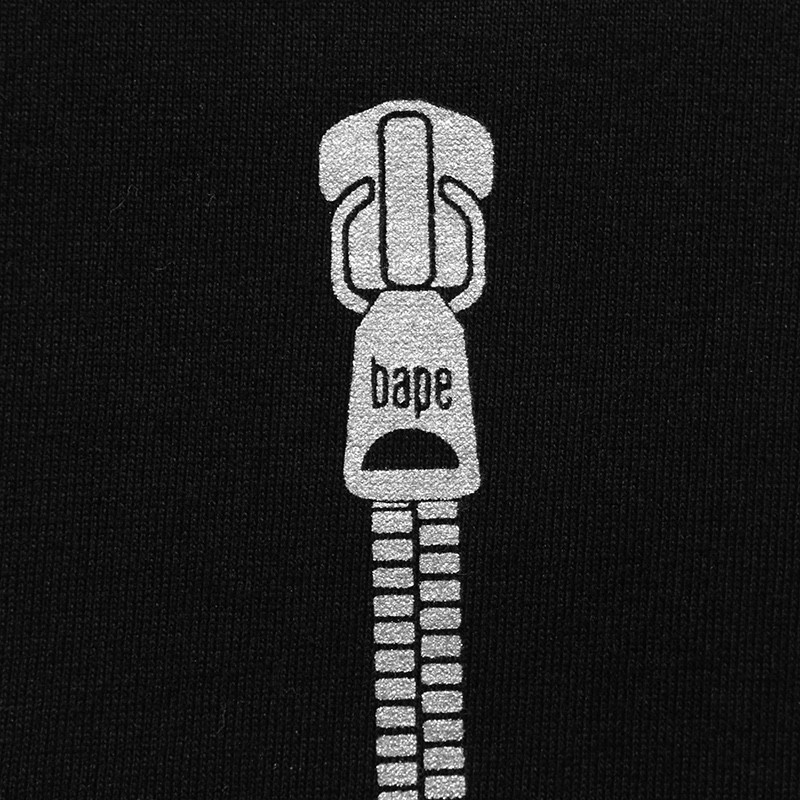 BAPE Sand Camo Shark Tee 沙漠迷彩鲨鱼拉链印花 黑蓝色 黑棕色 白蓝色 白棕色 圆领 T恤 短袖 夏款 男女同款 1I30-110-051