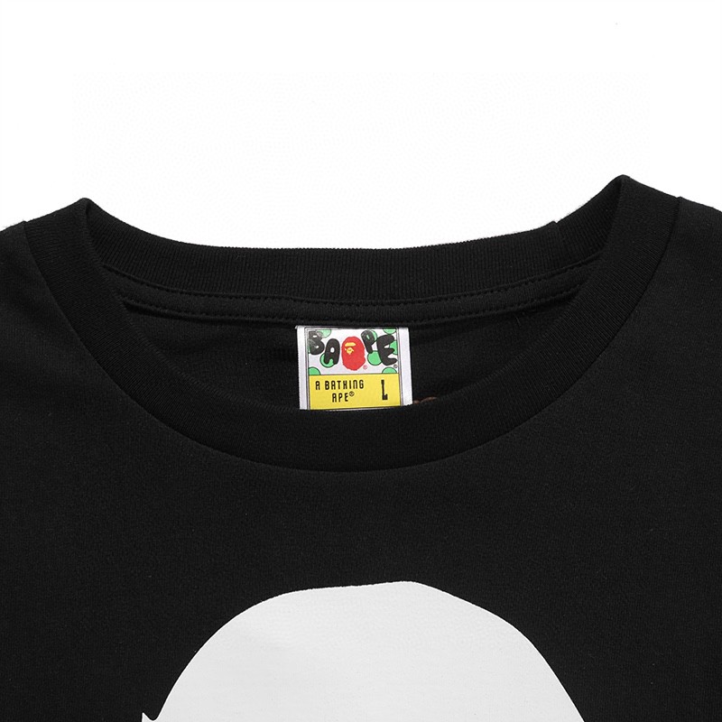 New Balance Bape 联名款 Logo 印花 白色 黑色 杏色 绿色 圆领 短袖 夏款 男女同款 BATE2000-GRX