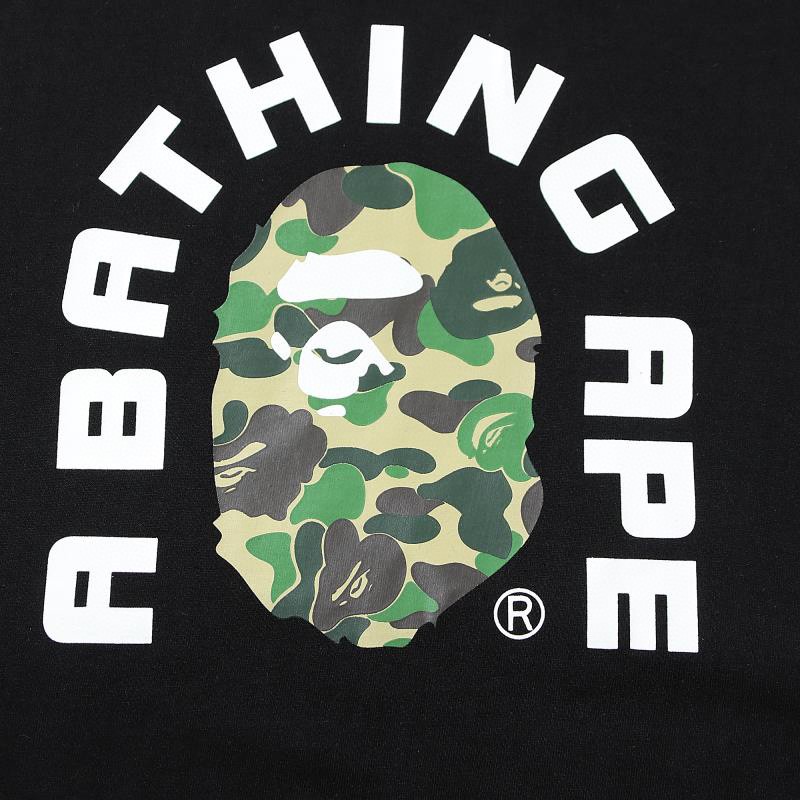 BAPE 字母迷彩猿人头 印花 白色 黑色 圆领 T恤 短袖 夏款 男女同款 0ZXTEM110006H