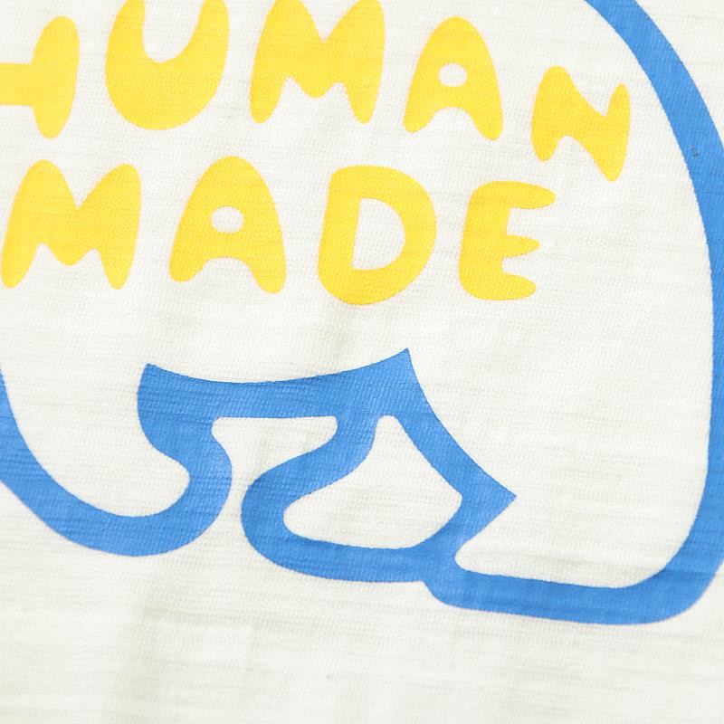 HUMAN MADE  SS22 黑色 白色 字母北极熊印花 圆领 短袖T 恤 男女同款 HM21TE002