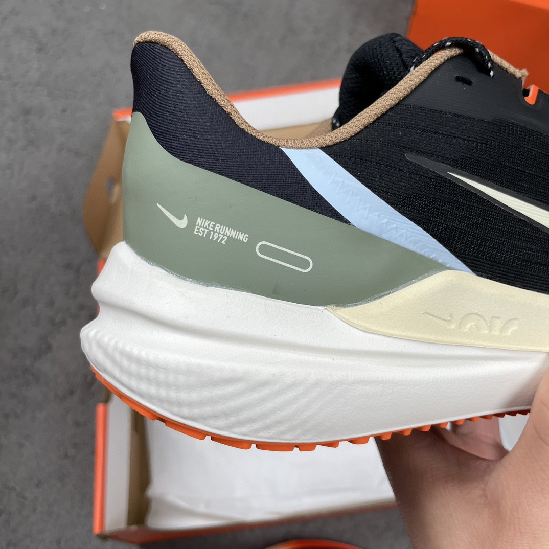 Nike Zoom Winflo 9 登月 黑橙 低筒 减震防滑 运动鞋 跑步鞋 男鞋 女鞋 DX6040-071
