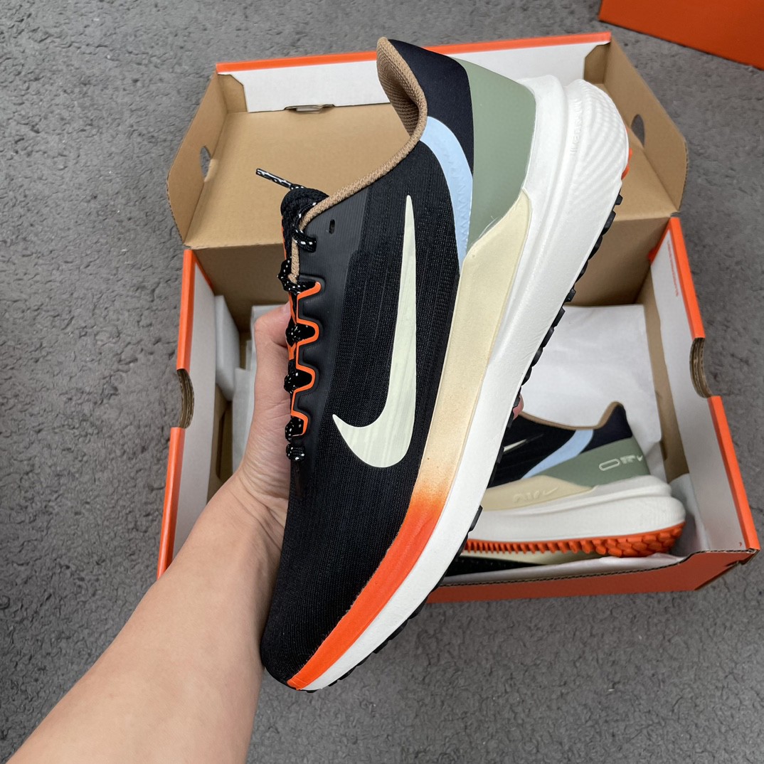 Nike Zoom Winflo 9 登月 黑橙 低筒 减震防滑 运动鞋 跑步鞋 男鞋 女鞋 DX6040-071